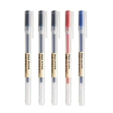 3Pcs Gel Pen Japan MUJIs 0.38mm/0.5mm Black/Blue/Red/Dark Blue Ink Gel Pen 4 Color Business School Stationery Special Offer Set