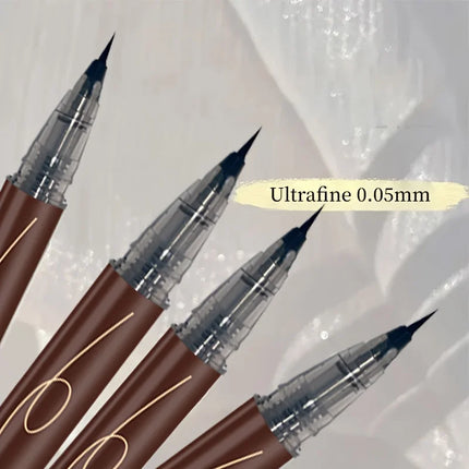12Pcs Set Ultra Fine Extra Slim Eyebrows Pen Waterproof Professional Sweat-proof Liquid Eye Brow Pencil Long Lasting Makeup Micr