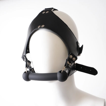 Adult Breathable Mouth Gag Adjustable Harness Strap Silicone Bone Mouth Gag Flirting Tongue Fixed Gag BDSM Games Sex Toy Bondage