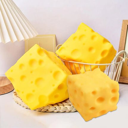 Squishy Cheese Cube Squeeze Toys Soft Butter Cheese Fidget Toy Slow Rebound Push Stress Relief Sensory Toy Stress Relief