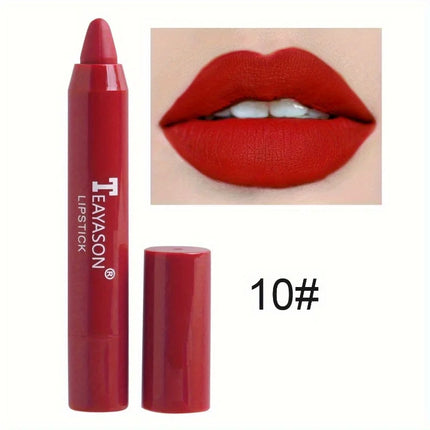 12 Colors Matte Lipstick, Pigmented Moisturizing Lip Gloss, Easy-to-apply Lip Gloss, Matte Rotating Lipstick Pen