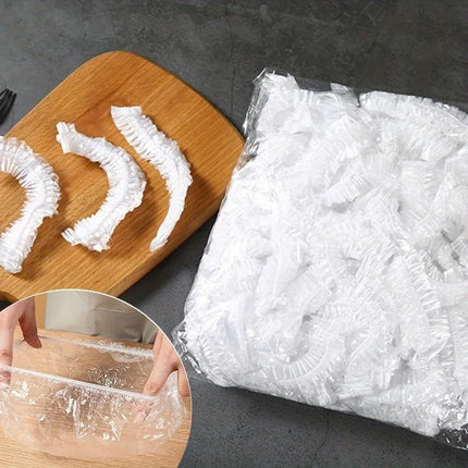 100pcs Reusable Food Cling Film Covers  Fruit Vegetable Storage Food Wrap Storage Bag Picnics & Bbqs Kitchen Food Saver Bag