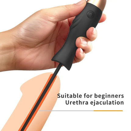 Male Urethral Vibrator Soft Silicone Urethral Dilator Set Catheter Penis Plug Sounding Horse Eye Stimulation for Probe  AdultMan