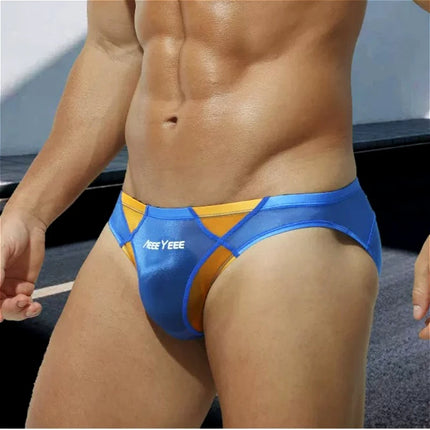 New Transparent Sexy Briefs Mens Pouch Underwear Smooth Ultra-thin Men Panties Swimwear Low-waist Breathable Youth Трусы Мужские