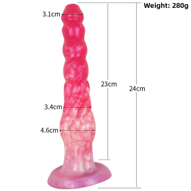 Novelty Silicone Dildo · Unisex Massage Rod with Beaded Anal Plug - Ergonomic & Discreet Elegant Adult Toy Pleasure Product
