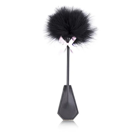 New Erotic Bdsm Feather Tickled Whip Punish Leather Spanking Paddle Play Flogger Lover Riding Crop Pony Sex Toy