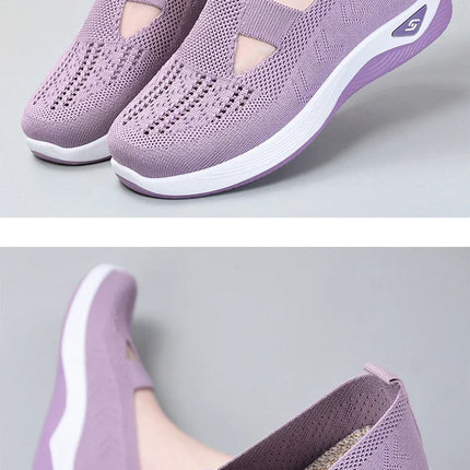 Comfortable Spring Women Shoes Soft Leather Upper Vulcanized Sneakers for Middle Aged Mothers and Kids Lightweight Breathable