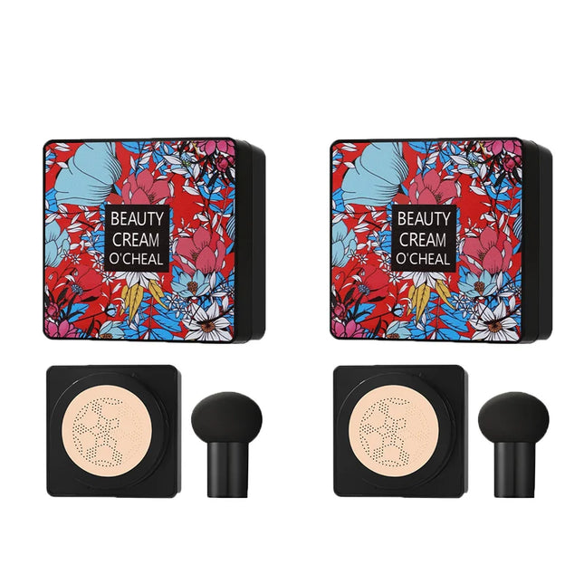 CC Cream Magic Foundation Mushroom Head Air Cushion Waterproof Brighten Foundation Cream Women Base Makeup Face Korean Cosmetics