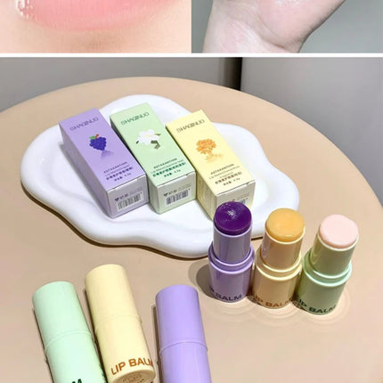 SHAQINUO Astaxanthin Lip Balm - Deep Moisturizing, Reduces Lip Lines, Fruity Fragrance, Say Goodbye to Chapped Lips
