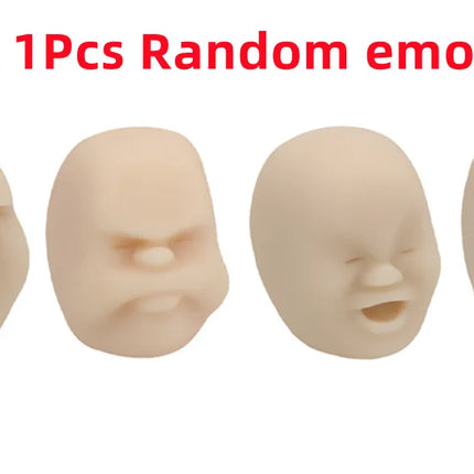Human Face Emotion Vent Ball Resin Relax Doll Fun Novelty Caomaru Antistress Ball Toy Adult Stress Relieve Novelty Toys Gifts ﻿