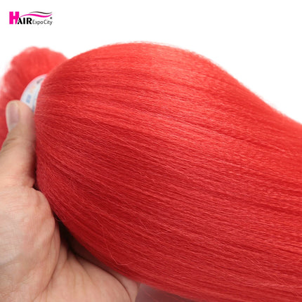 Easy Braids 26Inch Synthetic Jumbo Braids Hair Extensions Ombre Colorful Braiding Hair Pre Stretched Hair Expo City