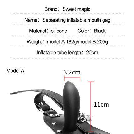 Inflatable Gag Open Mouth Gag Oral Dildo Plug Pump Restraint Slave Bondage Open Mouth Balls BDSM Sex Toys For Couples Adult Game