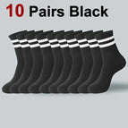 10 Pairs Black / One Size Fits All