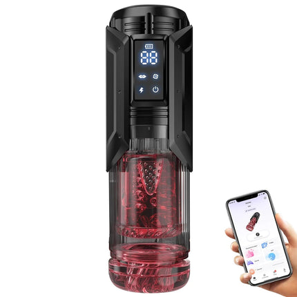 AI Sync Male Masturbator Stroker with 7 Sucking Thrusting Rotating & 7 Licking Modes, Adult Toys Pocket Pussy Mens Sex Toy