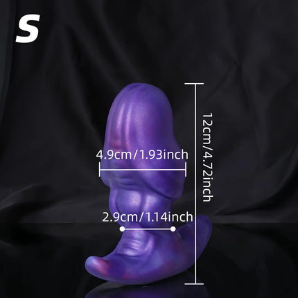 Large Glans Anal Plug Soft Silicone Butt Plug Strap-on Penetration Anal T-shaped base Wearable Design Anal vaginal masturbator