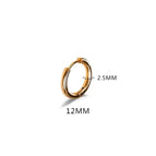 Gold Color 12mm / 1PC