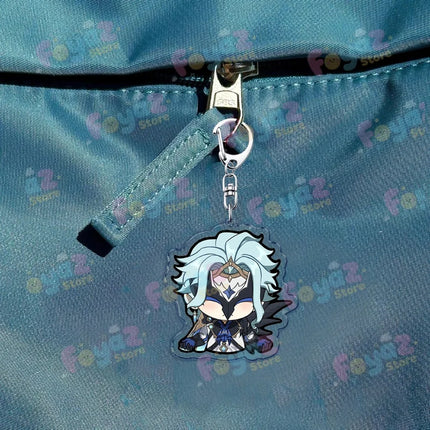 Cute Cartoon Dottore Keychains for Accessories Game Gamer Anime Jewelry Keyrings Chibi Charm Friends Gifts