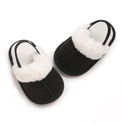 Newborn to 18 Months Children's Woolen Cotton Slippers Soft Soled Warm Baby Casual Shoes Cozy Footwear for Infants