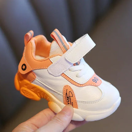 Size 20-31 Children Wear-resistant Casual Sports Shoes Baby Anti-slip Toddler Shoes Girls Boys Kids Soft Bottom Running Sneakers