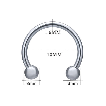 1 PC 316L Stainless Steel Nose Ring 14G 16G Nose Piercings Helix Ear Piercing Women Men Septum Rings Body Piercing  Jewelry