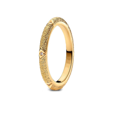 fashion 925 Sterling Silver Oval Cut Zirconium&Heart-Shaped&Double Ring&Bubble Bead Ring Golden Temperament Jewelry