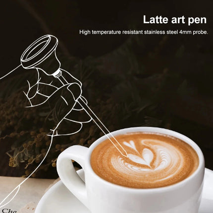 Stainless Steel Coffee Temperature Meter Probe 0~100℃ Thermometer for Coffee Pot Milk Frothing Jug Cafe Kitchen Measuring Tools