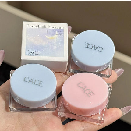 Diamond Sparkle Highlighter Cream Monochrome Shimmering Pearl Silver Face Contour Brighten Makeup Clear Glitter Flash Highlight