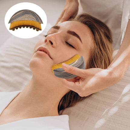 Lymphatic Contour Face Brush Dry Brushing Face Brush Lymphatic Drainage Massager for Face Chin Sculpting The Skin Relief Fatigue