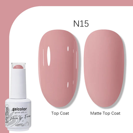 Arte Clavo TPO FREE HEMA FREE Gel Nail Polish UV Multi Use Semi Permanent Soak Off Autumn Winter Nail Art Hybrid Varnish 15ml