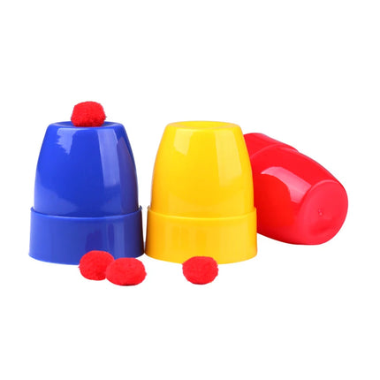 Three Cups Magic Ball Cup and Ball Children Simple Magical Middle Three Immortals Return Cave Immortal Picking Beans Magic Props