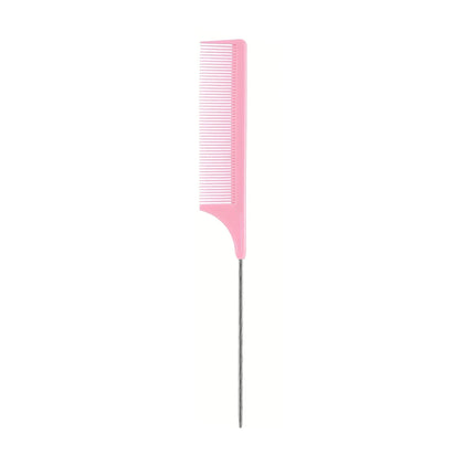 Professional Hair Tail Combs Stainless Steel Salon Cut Styling Comb Spiked Hair Care Styling Tools Barber Accessories Fine Teeth