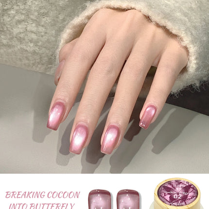 12g Reflective Magnetic Cat Eye Gel Polsih 12 Colors Set Soak Off Varnish Semi Permanent Holographic Cat Eye Gel Nail Art