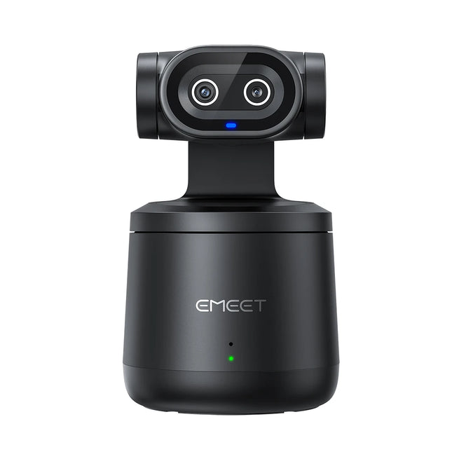 EMEET PIXY Wireless 4K Webcam Dual-Lens AI Tracking PTZ Streaming Camera Gesture Control HDR Live Streaming for YouTube/Facebook