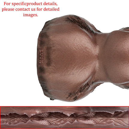 GEEBA Realistic Wolf Male Masturbator Sex Toy for Men Deep Throat Pocket Pussy Fantasy Beast Stroker Soft Silicone Adult Onahole