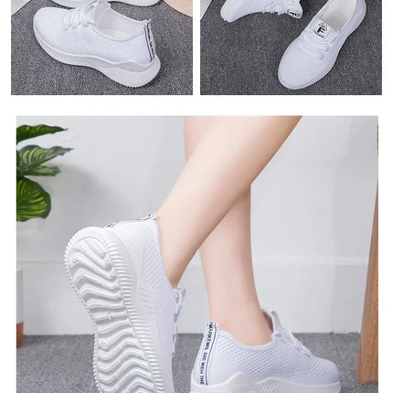 2025 Sports Running Shoes Women's Mesh Breathable Walking Women's Sports Shoes Comfortable and Fashionable Casual Sports Shoes