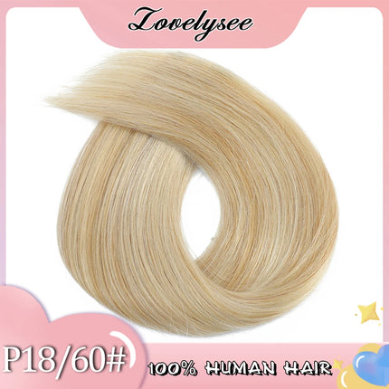Straight V-shaped Clip in Human Hair Extensions 100% Remy Human Hair Brazilian Dark Brown Soft Hair for Women 100G 120G 140G