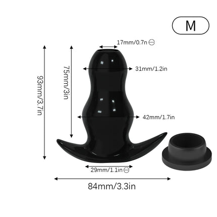 5 Sizes Hollow Anal Plug/Dilator/Dildo Soft Speculum Prostate Massager Butt Plug Set Intimate/Enema Sex Toys For Women Men Gay