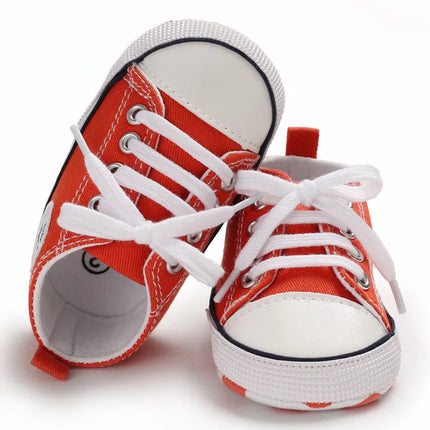 Infant Toddler Anti-slip Baby Shoes Baby Canvas Classic Sneakers Newborn Star Sports Shoes Baby Boys Girls First Walkers Shoes
