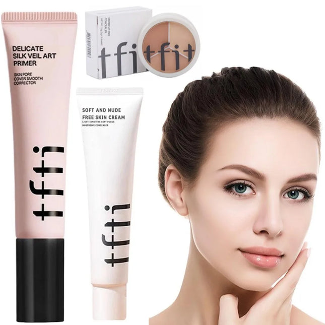 TFIT Full Cover Face Liquid Concealer Long Lasting Waterproof Refreshing Face Makeup Waterproof Brightening Original Concealer