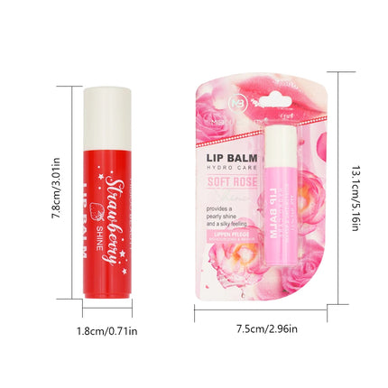 3-Color Tinted Lip Glaze Jelly Mirror Lipstick - Long-Lasting Moisturizing Waterproof Non-Stick Lip Balm Fade Lip Lines Makeup