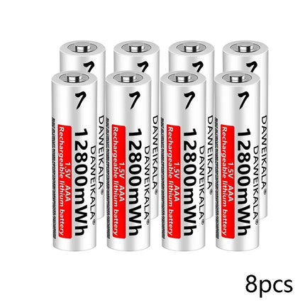AAA 12800mWh 1.5V Li-Ion Rechargeable Battery AAA Lithium Batteries Wholesale For Mouse Flashlight Fan Game Machine