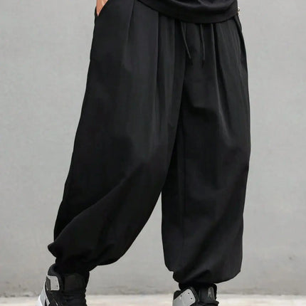 plus Size Men's Casual Trendy Long Pants Loose Fit for Daily Outings And Outdoor Sports