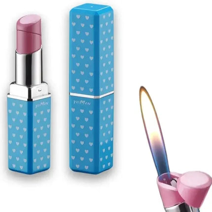 Outdoor Mini Cute Lipstick Inflatable Lighter Windproof Portable Lighter Cigarette Accessories Women's Fashion Smoking Gift