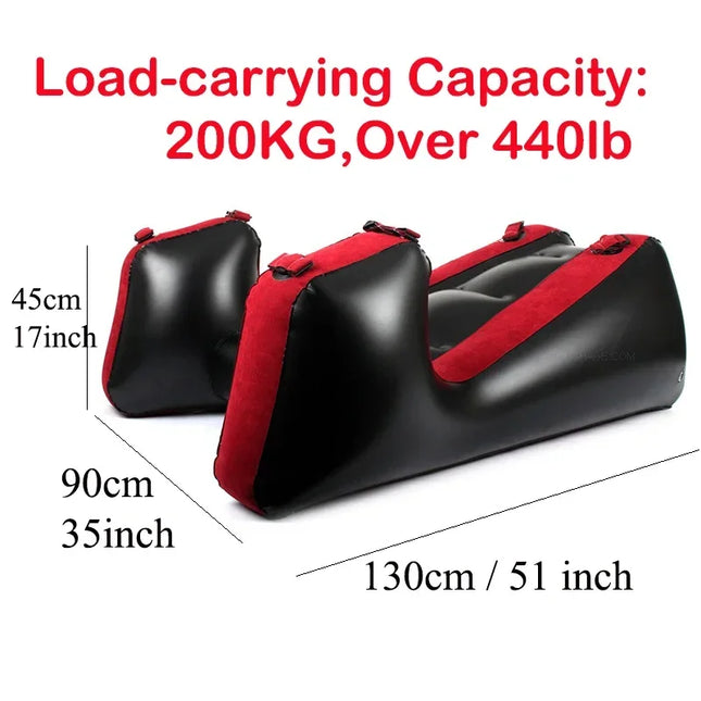 Inflatable Sofa Sex Bed Portable Air Cushion Yoga Chair Lounger Flocking 1 Person Loveseat Armchair Liveing Room Bdsm Furniture