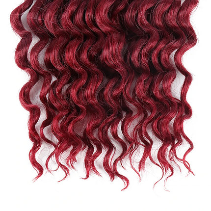 Julianna Bulk Synthetic Hair For Braiding Color 30 Blonde Deep Wave Bundles Boho Braids Synthetic Hair Extensions