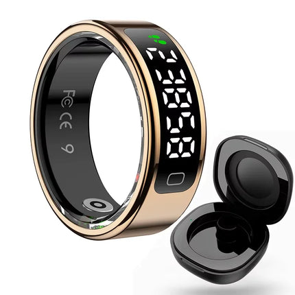 2026 R11C Smart Ring Men Women LED Display Screen Health Ring Heart Rate Sleep Monitor Waterproof Smartring for Android IOS