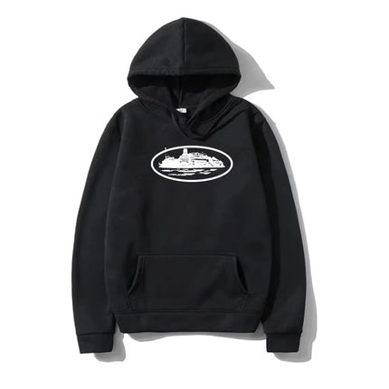 2026 New Autumn and Winter Men's and Women's Devil Ramming Print Hooded Heavy Plus Size Sweater Hoodie Fashion Trends man