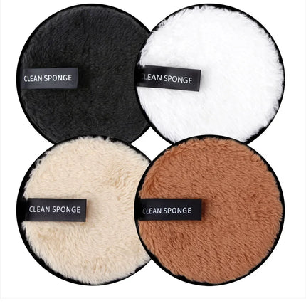 3Pcs Reusable Make Up Remover Pads Cotton Wipes Face Cleansing Sponge Cosmetics Microfiber Washable MakeUp Towel Skin Care Tools