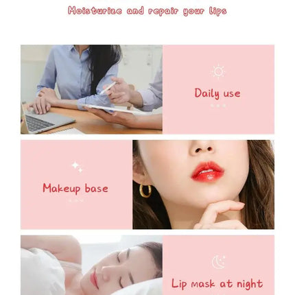 LAIKOU Strawberry Lip Balm  Moisturizing Refreshing Non-sticky Anti-Cracked Lip Mask Lips Care 18g
