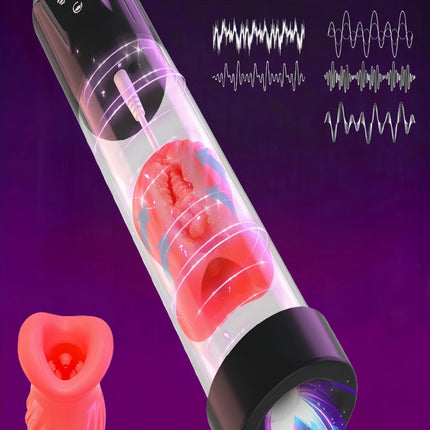 Electric IPX7 Waterdicht Volwassen Speeltjes Lul Vergroter voor Mannen Erectie Penisvergroting Masturbator Speeltjes voor Mannen